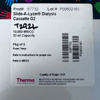Thermo Scientific 87732 Slide-A-lyzer G2 Dialysis Cassettes 10k MWCO (5/case)
