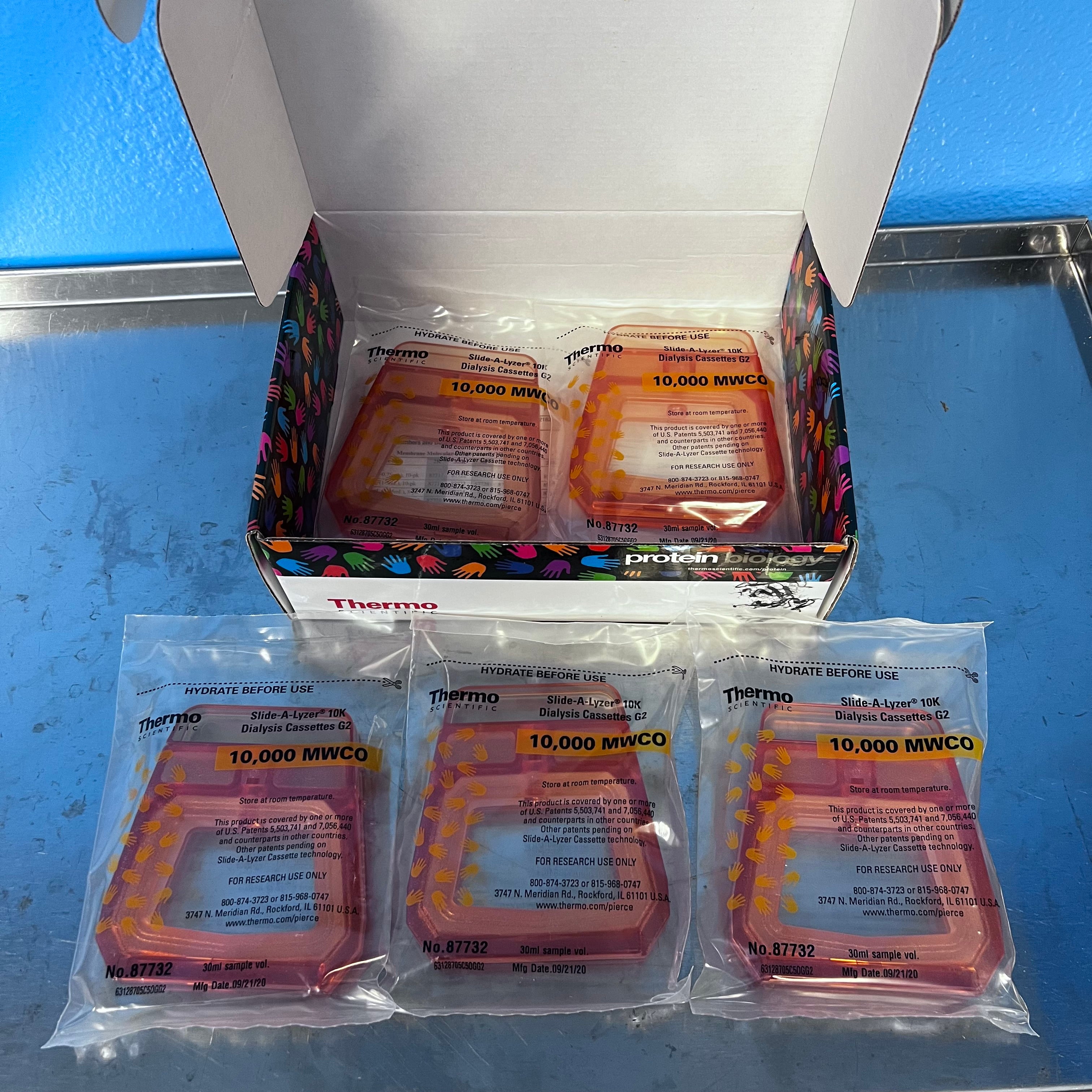 Thermo Scientific 87732 Slide-A-lyzer G2 Dialysis Cassettes 10k MWCO (5/case)