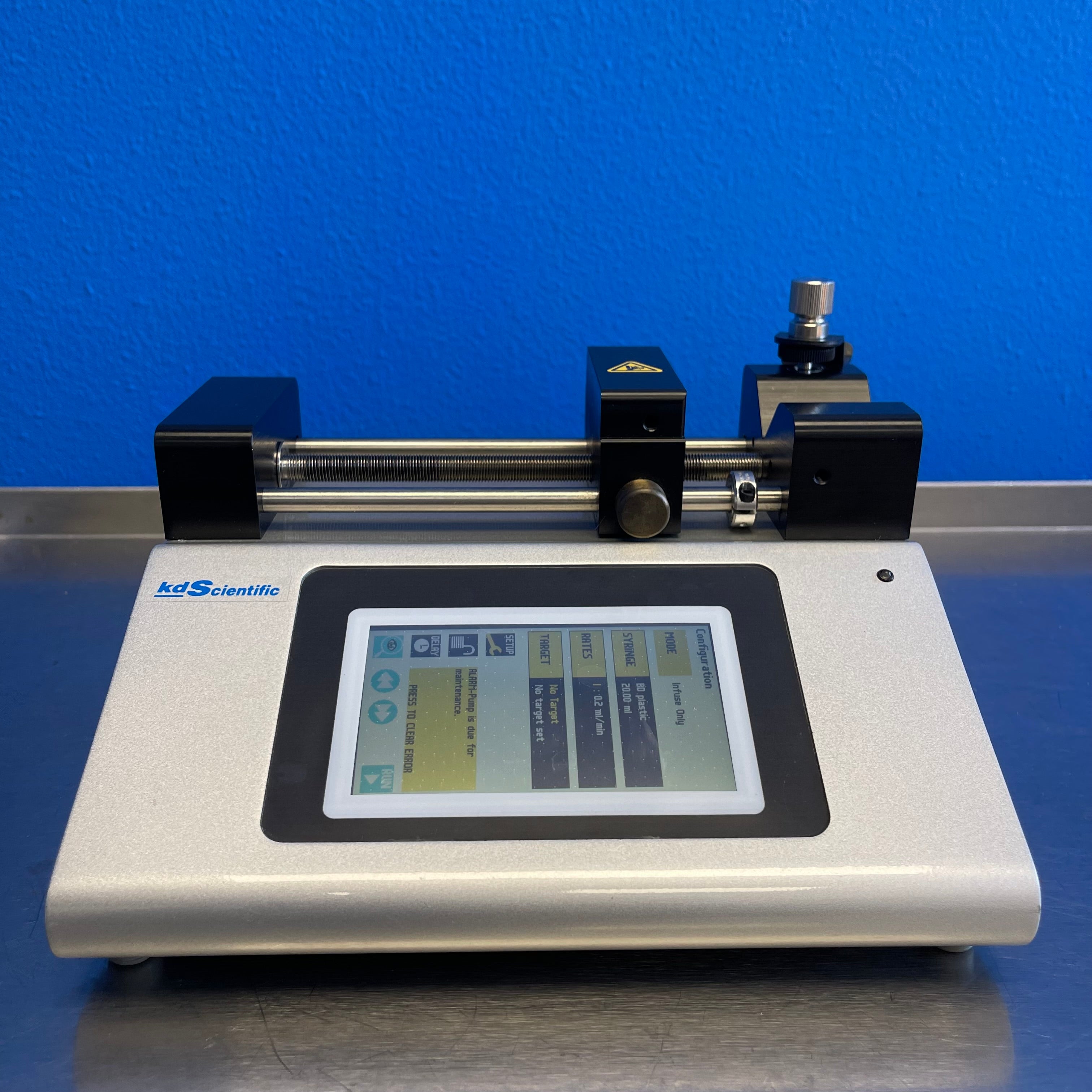 KD Scientific KDS Legato 100 Syringe Pump Single Syringe Infusion Pump Touch HMI