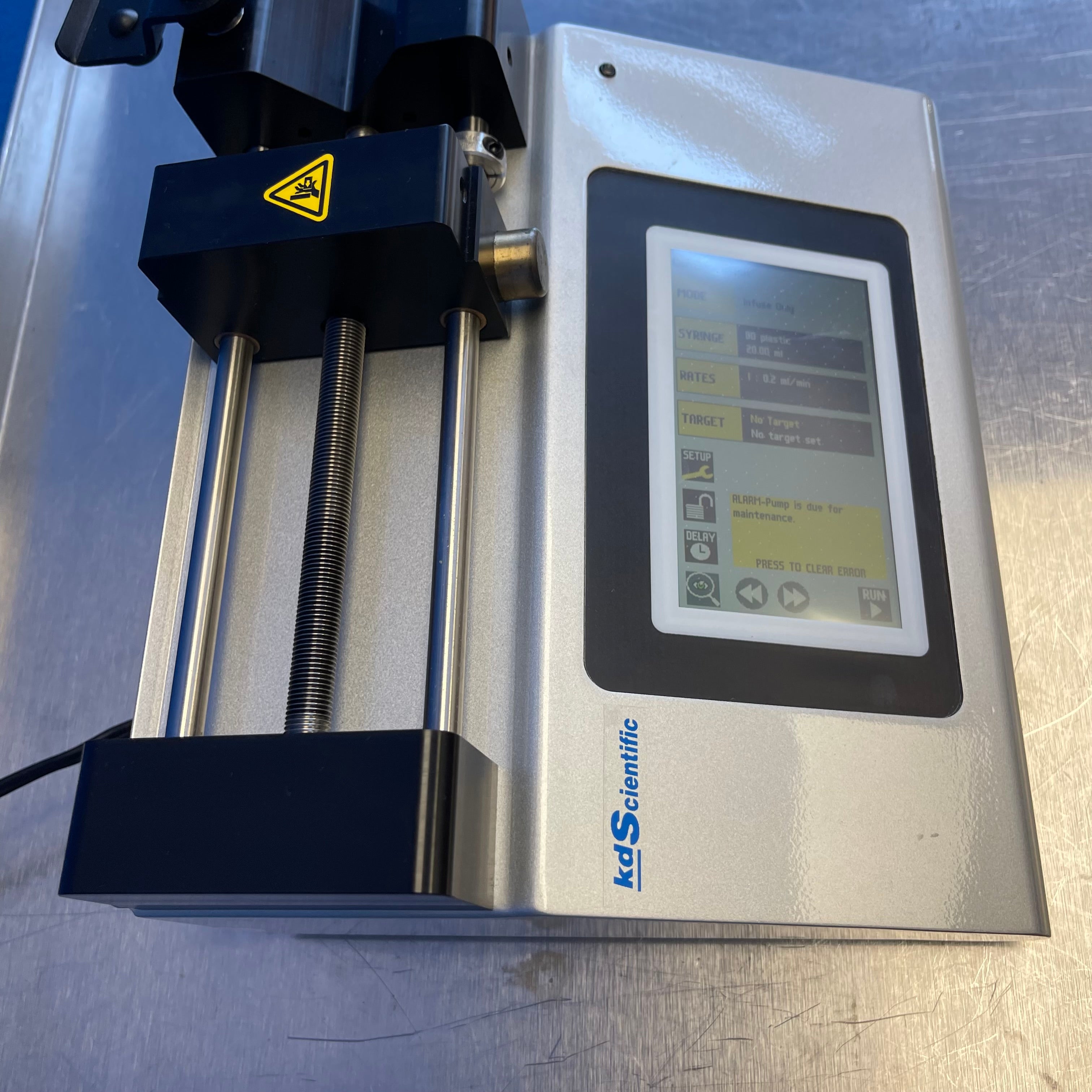 KD Scientific KDS Legato 100 Syringe Pump Single Syringe Infusion Pump Touch HMI