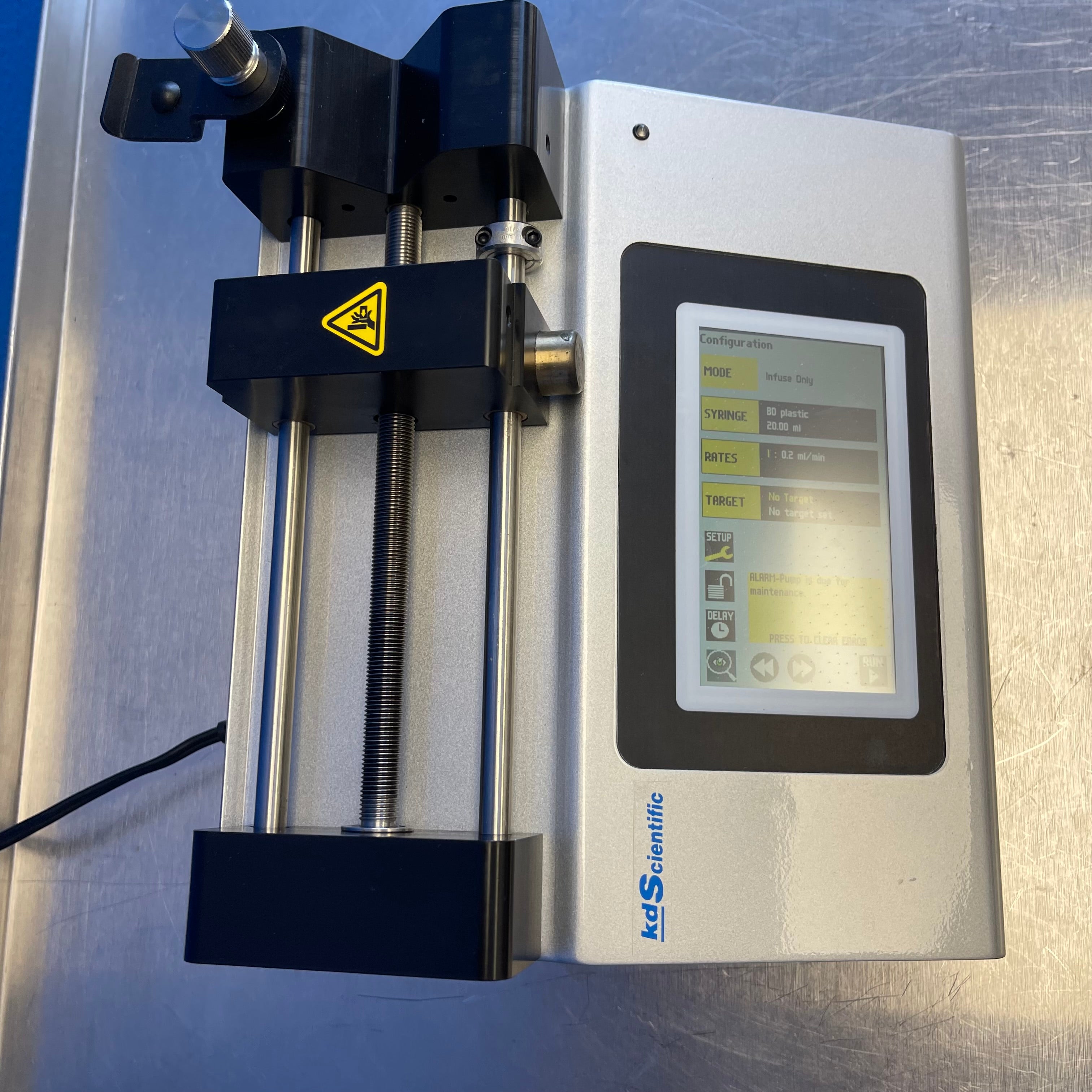 KD Scientific KDS Legato 100 Syringe Pump Single Syringe Infusion Pump Touch HMI