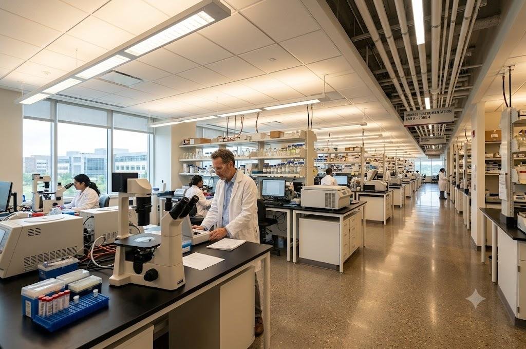 Refurbished laboratory equipment and research instruments facility