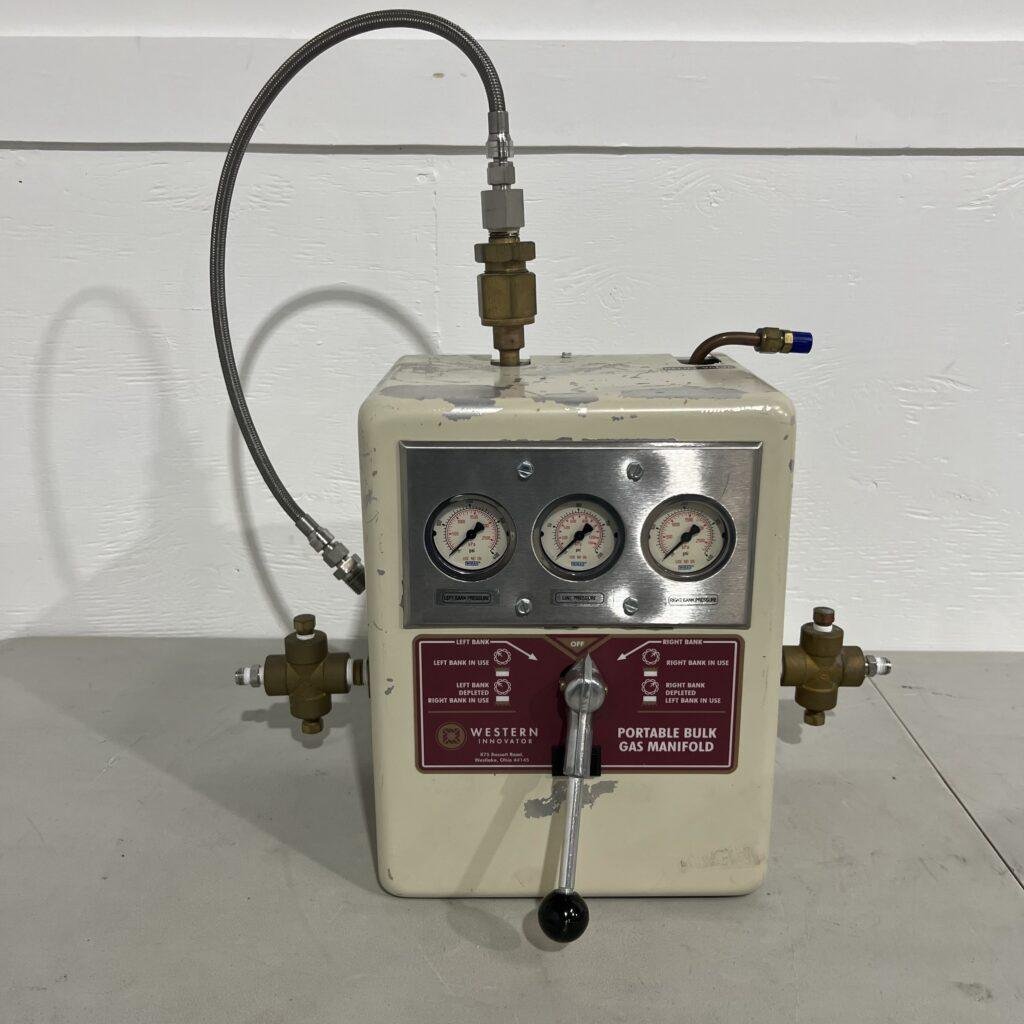 Western Innovator LC-7-2 portable bulk manifold for nitrogen control front view