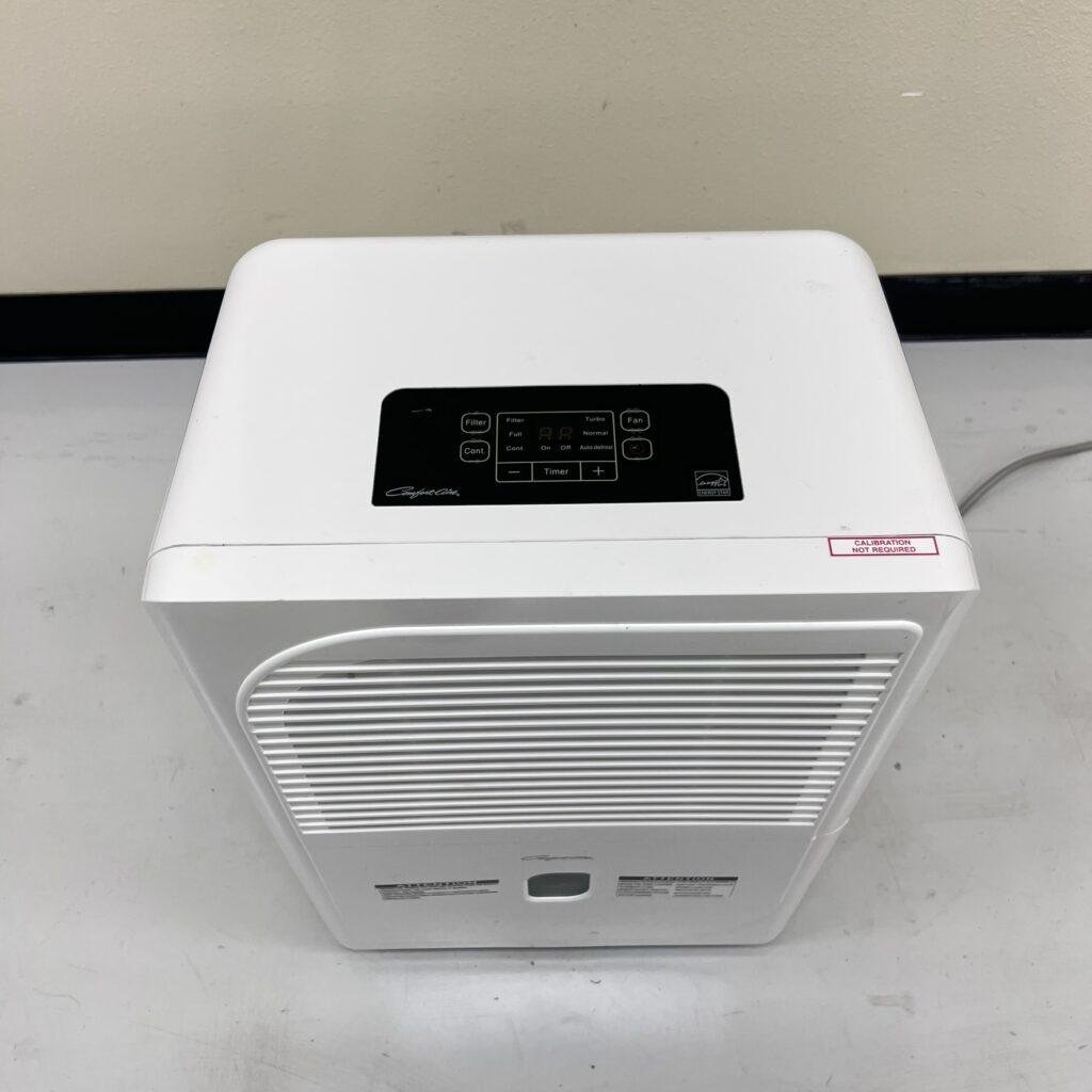 Comfort-Aire BHD-701-H dehumidifier top view