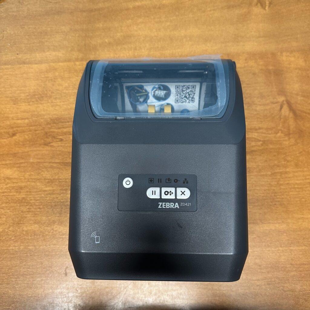 Zebra ZD421 Desktop barcode label printer front view