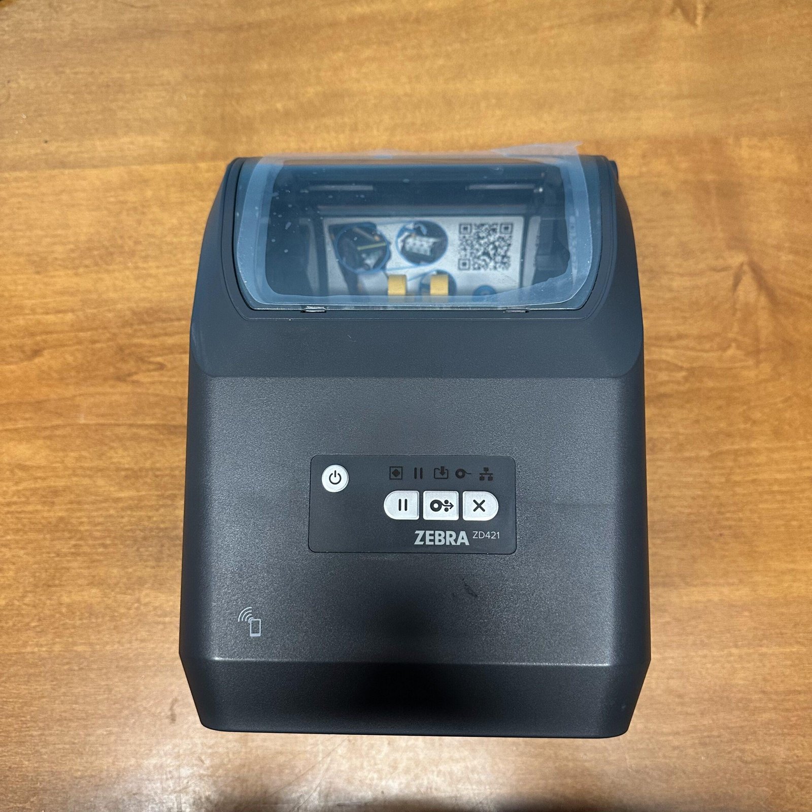 Zebra ZD421 Desktop barcode label printer front view