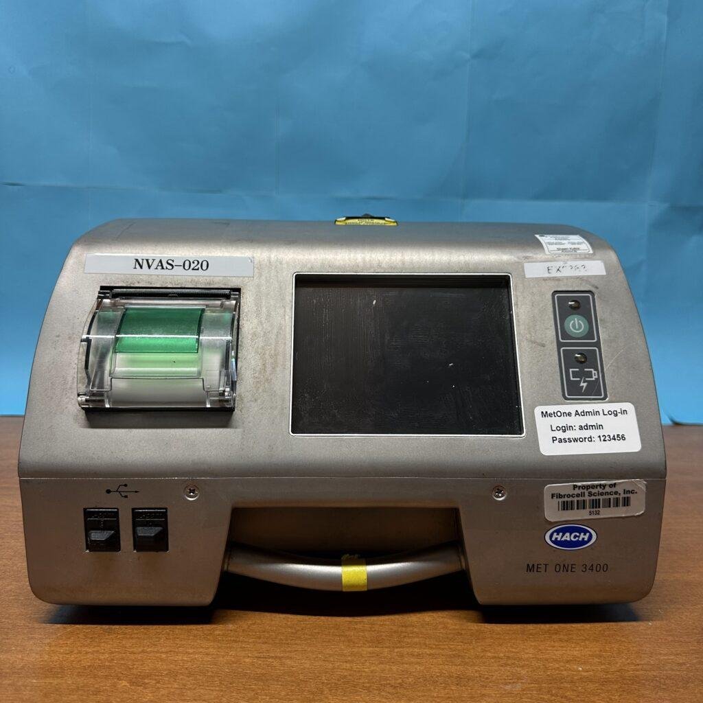 Hach Met One 3415 portable airborne particle counter front view